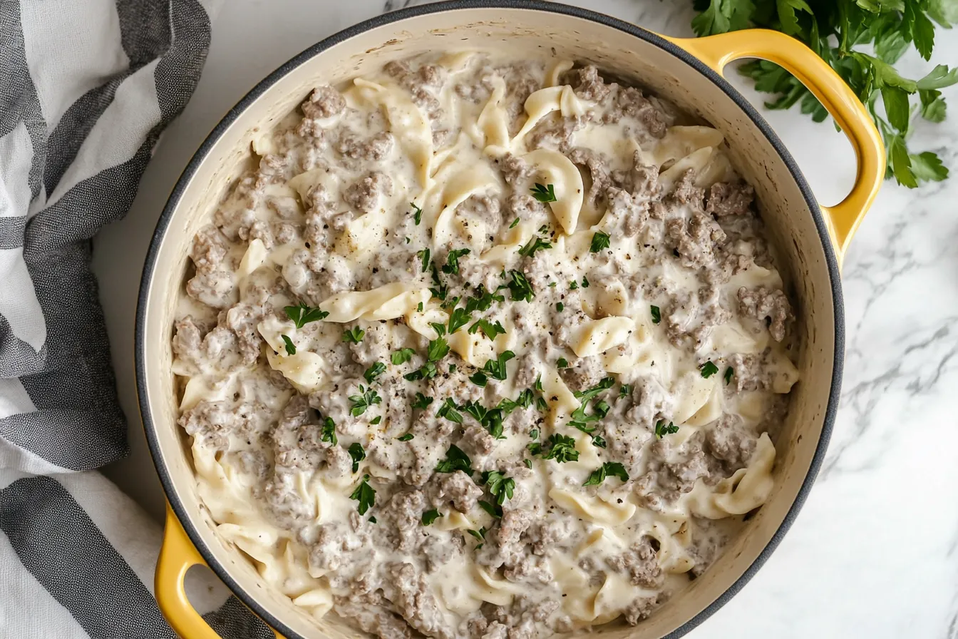 Hamburger Stroganoff – Das beste Rezept