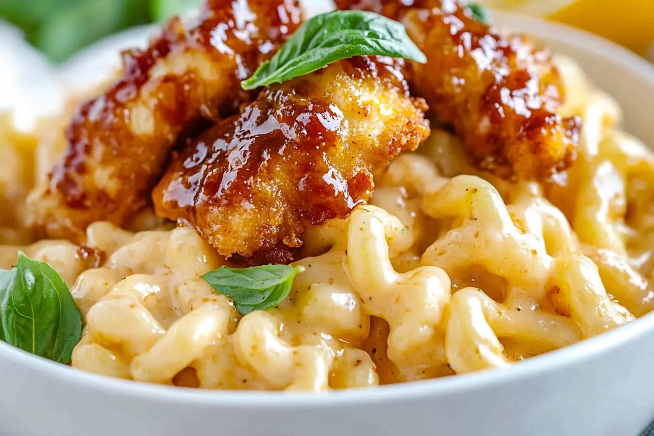 Honey Pepper Chicken Mac and Cheese