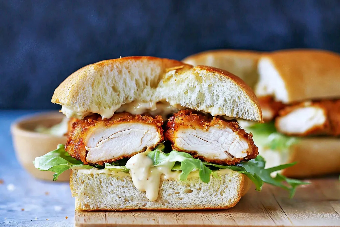 Knuspriges Chicken Caesar Sandwich