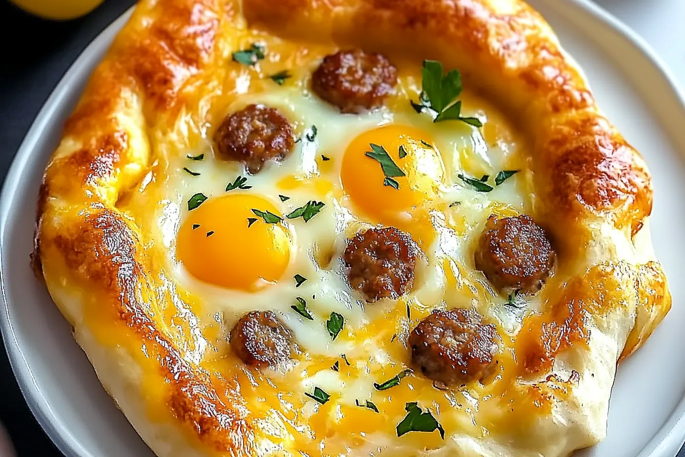Würstchen-, Ei- und Käse-Frühstücks-Wraps