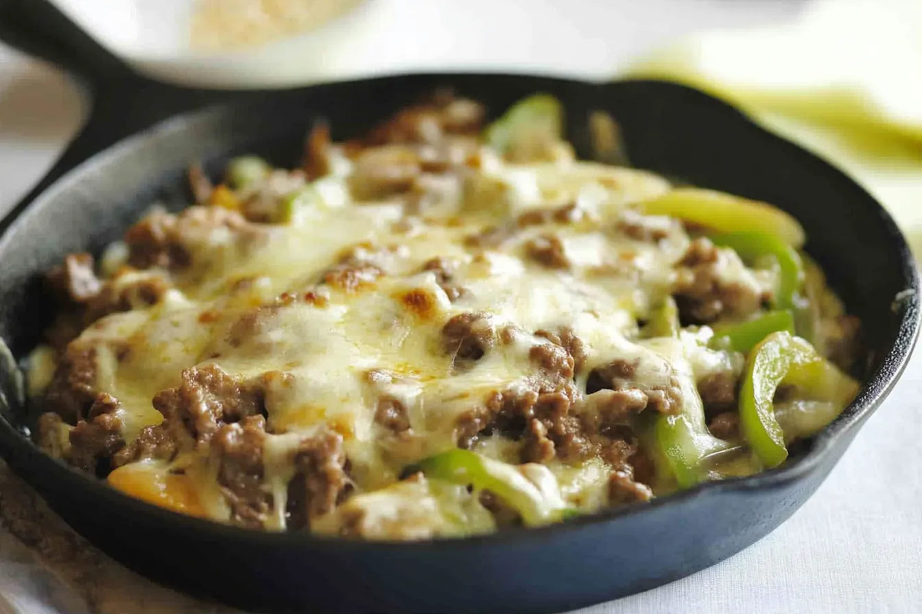 Philly Cheese Beef Skillet (Keto-freundlich)