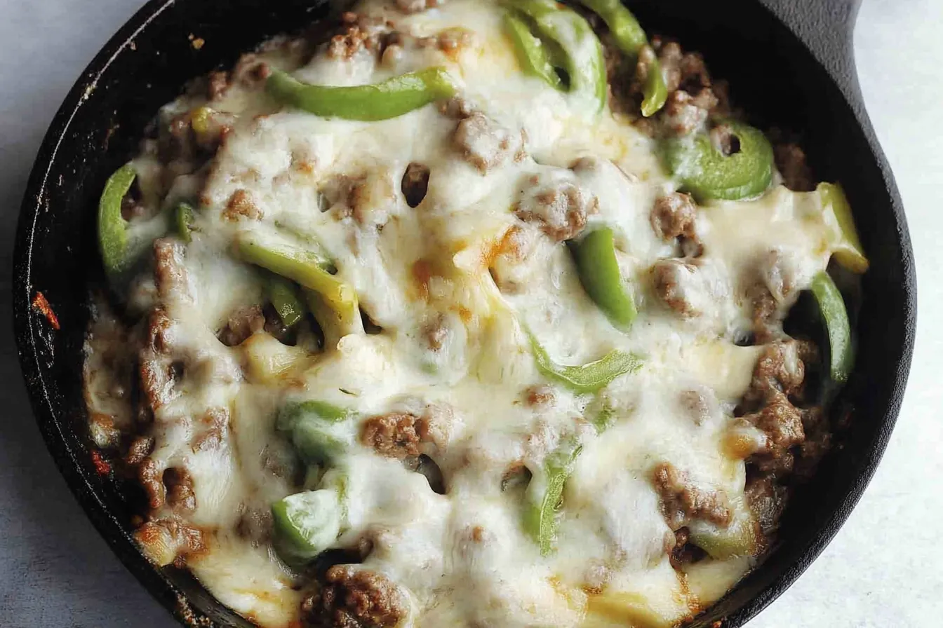 Philly Cheese Beef Skillet (Keto-freundlich)
