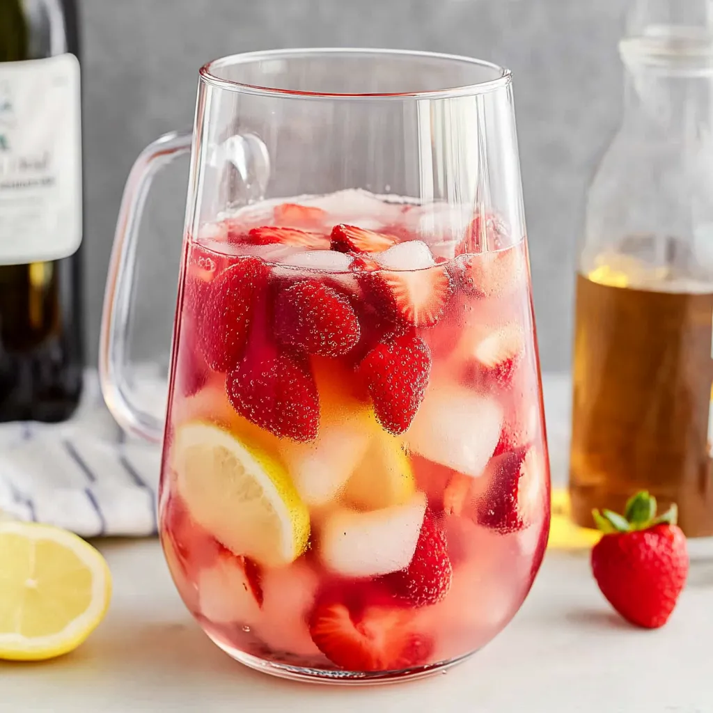 Erdbeer-Weißwein-Sangria