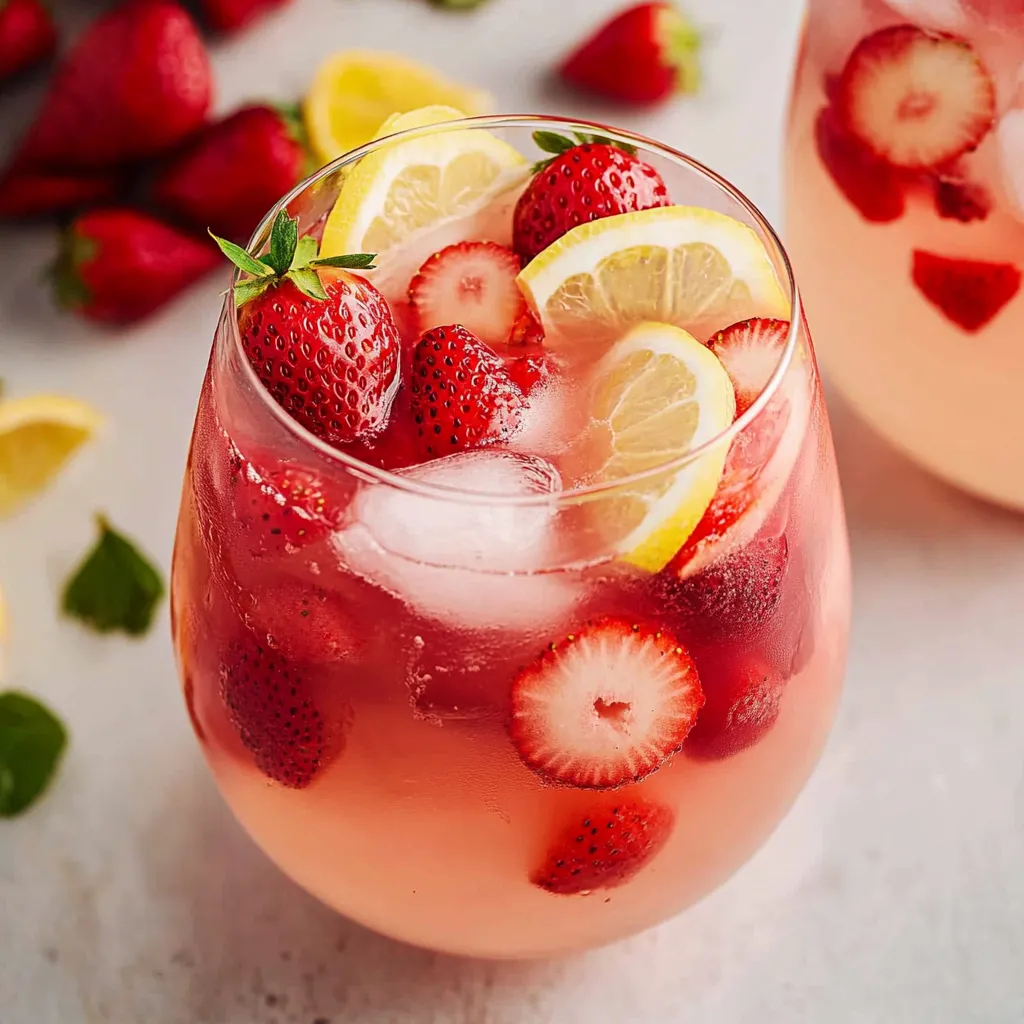 Erdbeer-Weißwein-Sangria