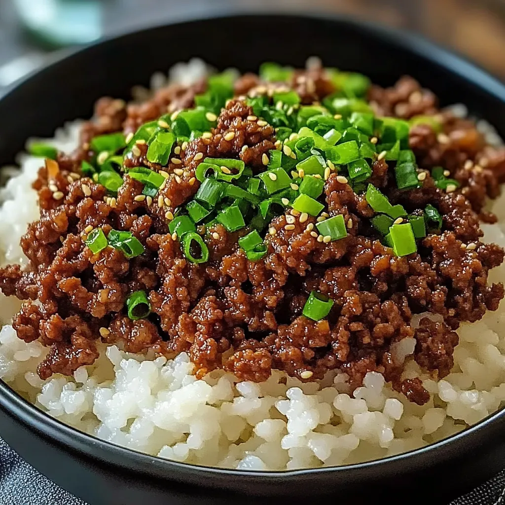 Koreanisches Rinderhackfleisch-Bowl