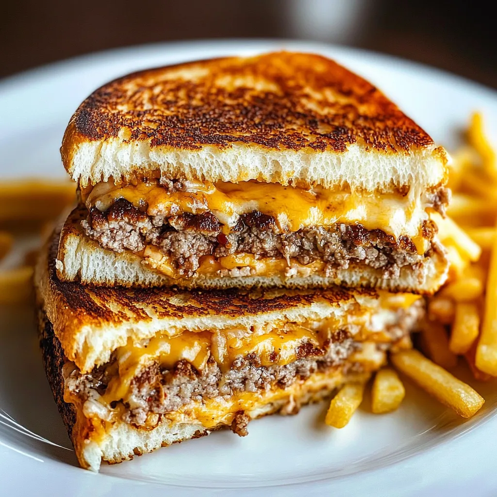 Klassisches Patty-Melt-Rezept (Amerikanischer Burger-Toast)