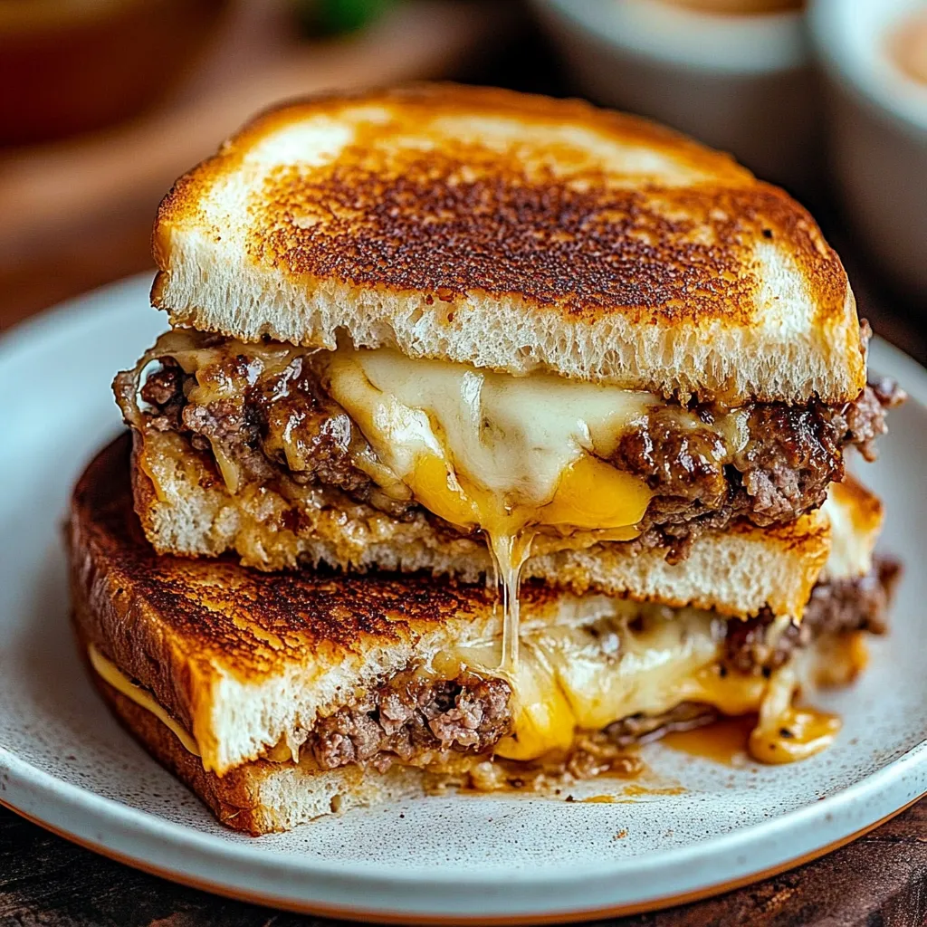 Klassisches Patty-Melt-Rezept (Amerikanischer Burger-Toast)
