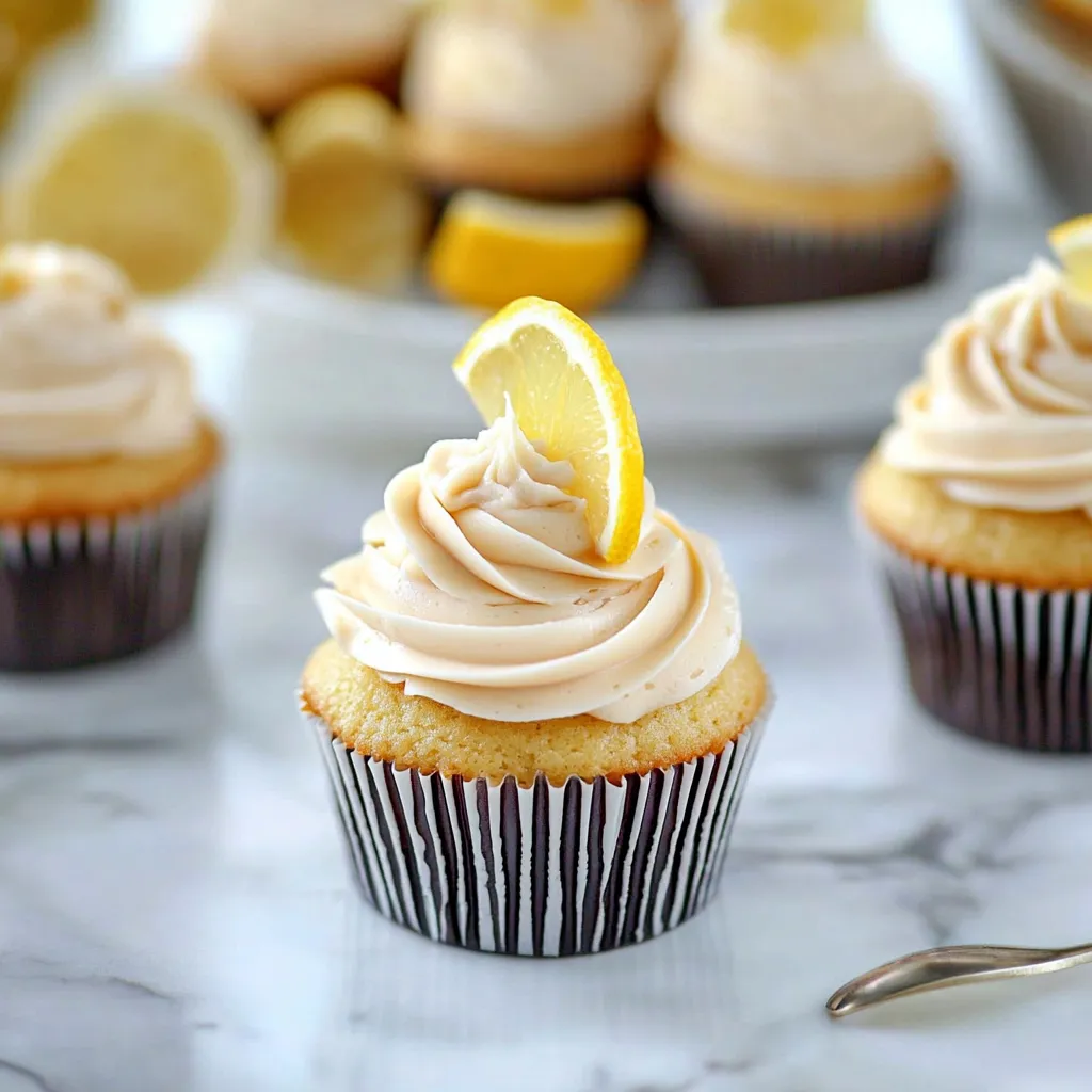 Zitronige Cupcakes mit süßem Tee-Wodka