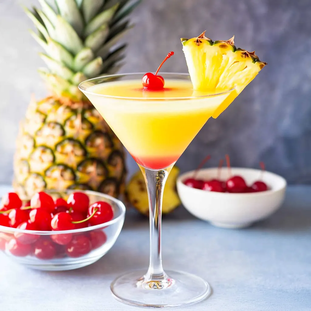 Tropischer Cocktail mit Dessert-Flair