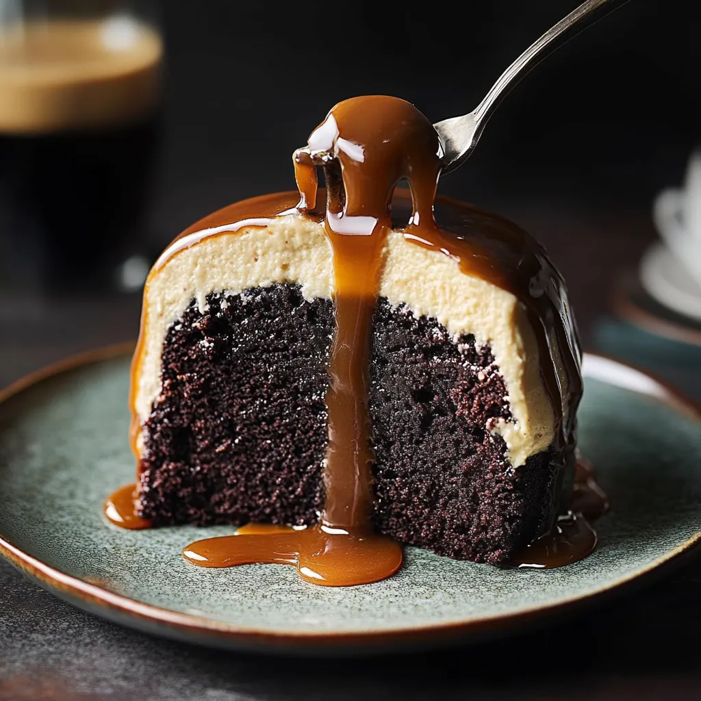 Guinness-Schokoladenkuchen mit Baileys-Buttercreme und Whiskey-Karamell