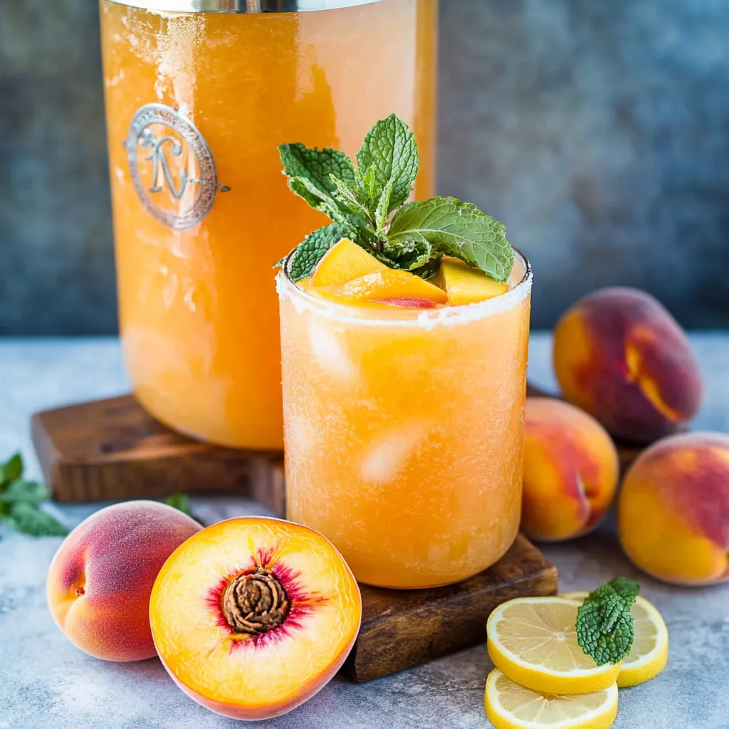 Pfirsich-Zitronenlimonade – Der perfekte Sommerdrink