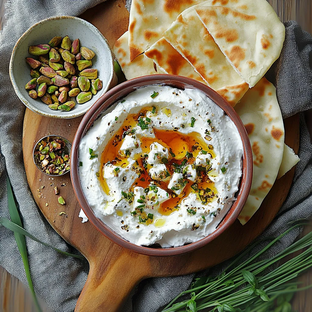 Aufgeschlagener Feta-Dip mit Honig