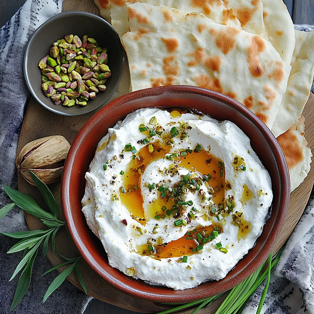 Aufgeschlagener Feta-Dip mit Honig