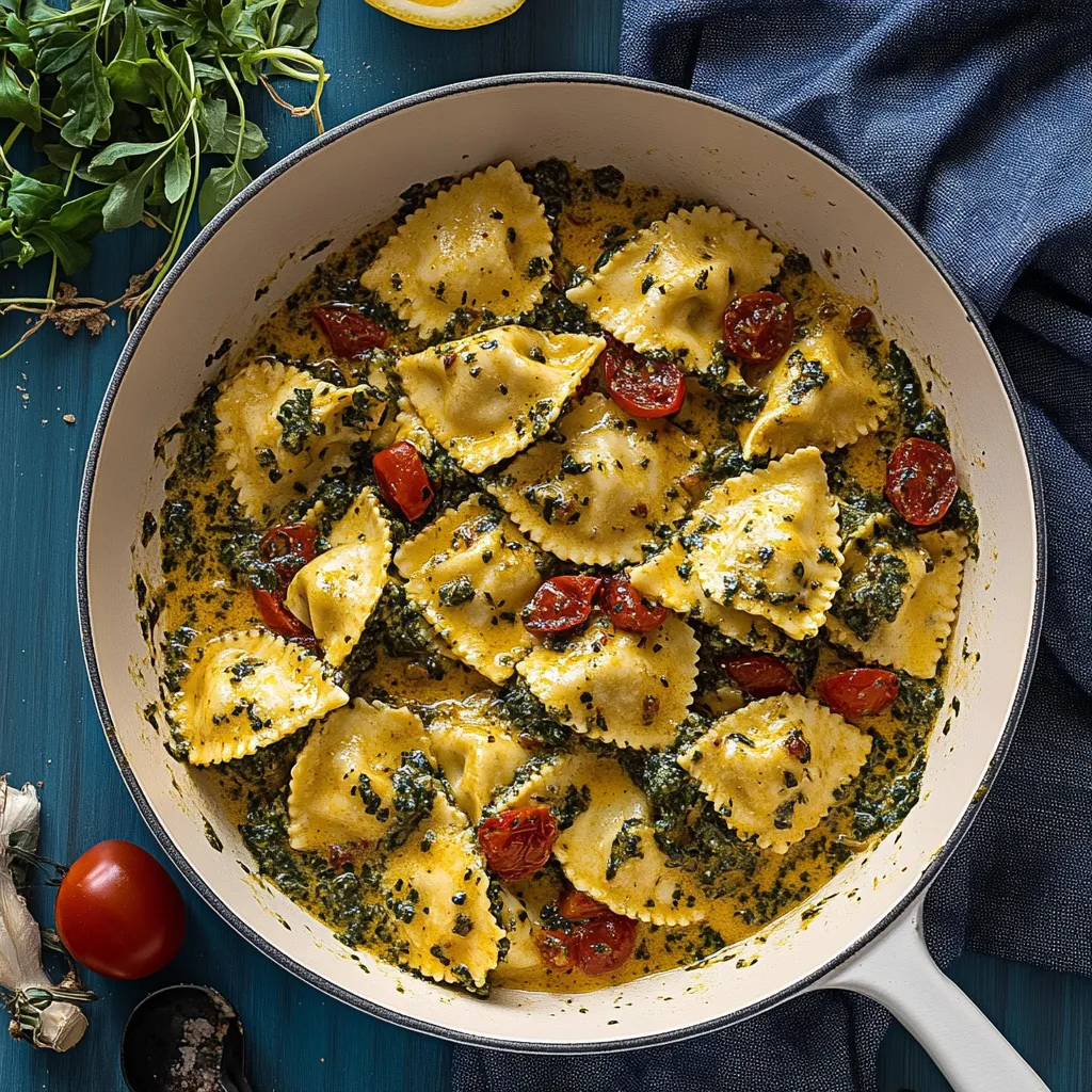 Cremige Toskanische Ravioli aus einer Pfanne – perfekt für den Feierabend