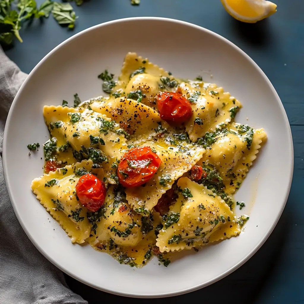 Cremige Toskanische Ravioli aus einer Pfanne – perfekt für den Feierabend