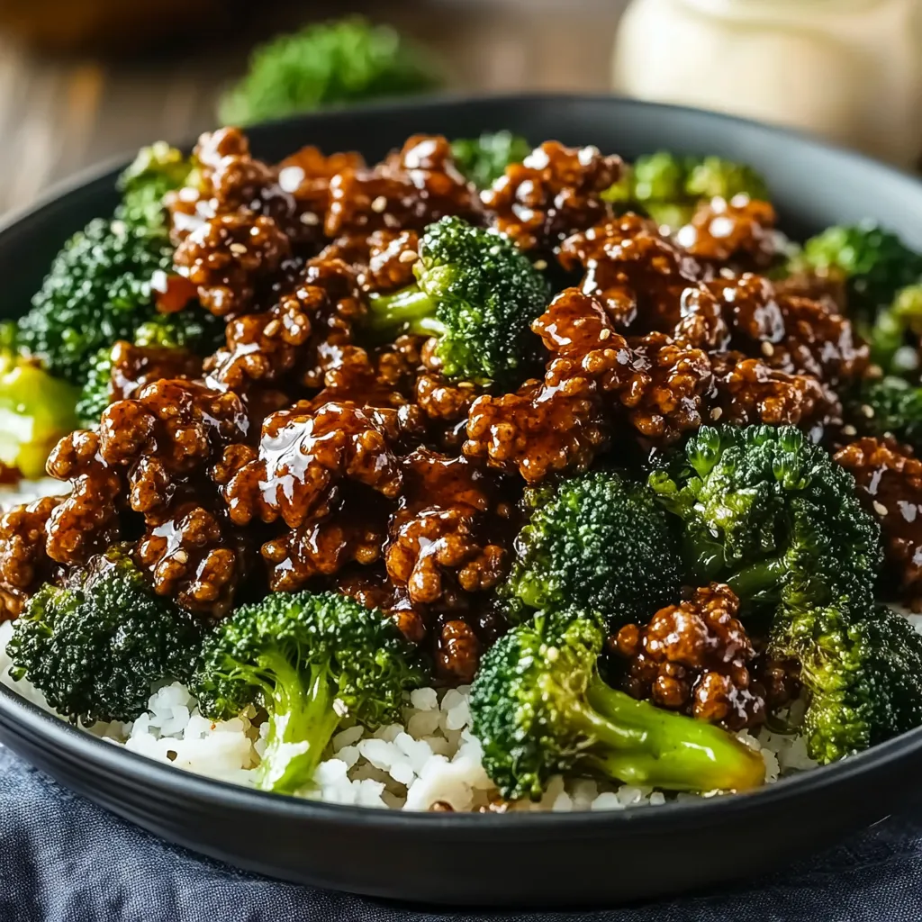 Honig-Knoblauch-Hackfleisch mit Brokkoli – Schnelle Pfanne mit viel Geschmack