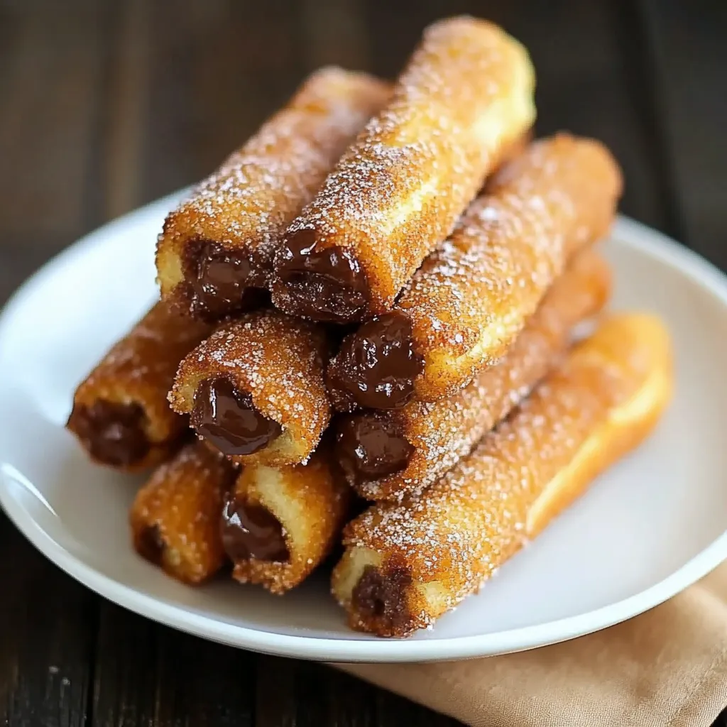 Churros mit Nutella-Füllung – Knusprig, Zimt-Zucker umhüllt & herrlich cremig