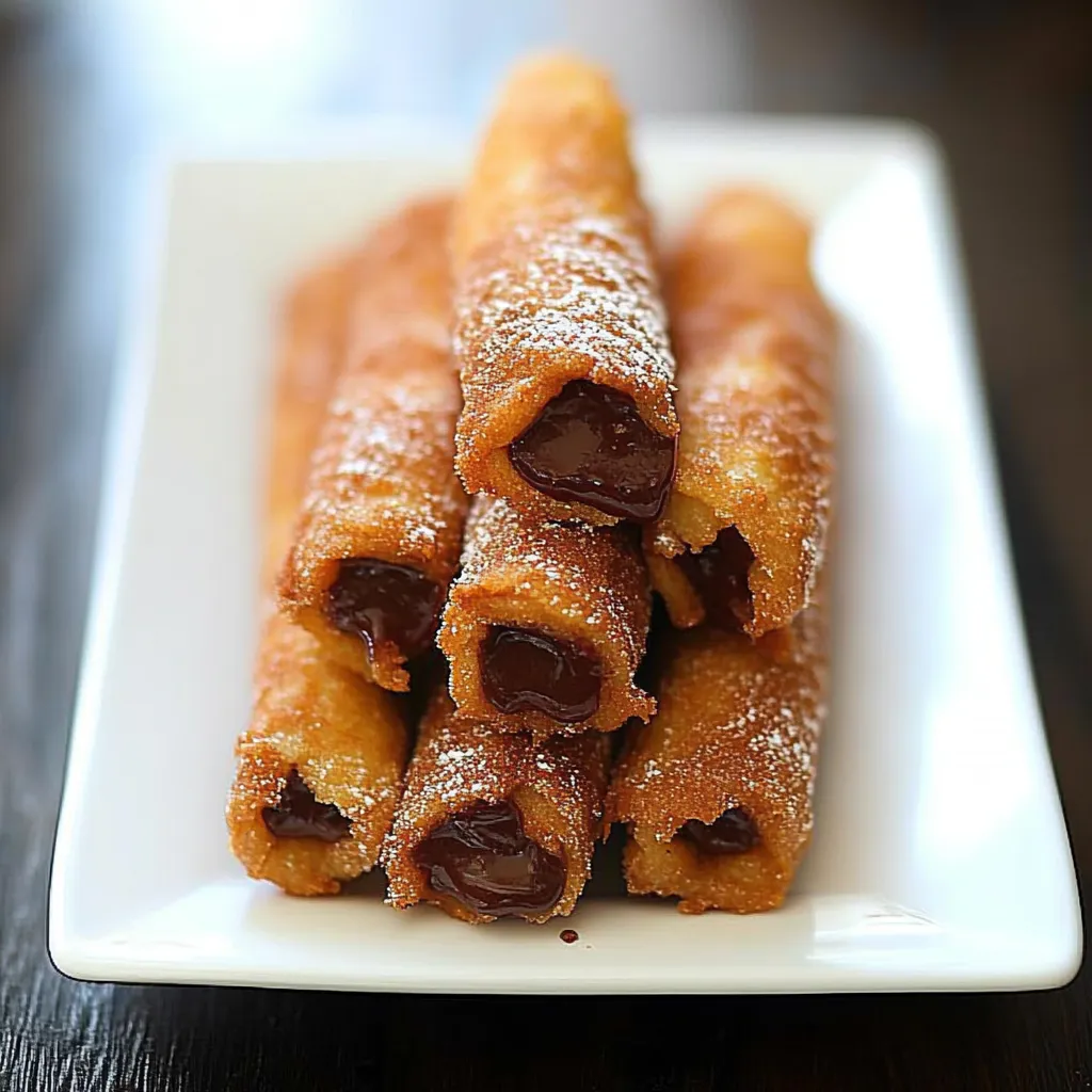 Churros mit Nutella-Füllung – Knusprig, Zimt-Zucker umhüllt & herrlich cremig