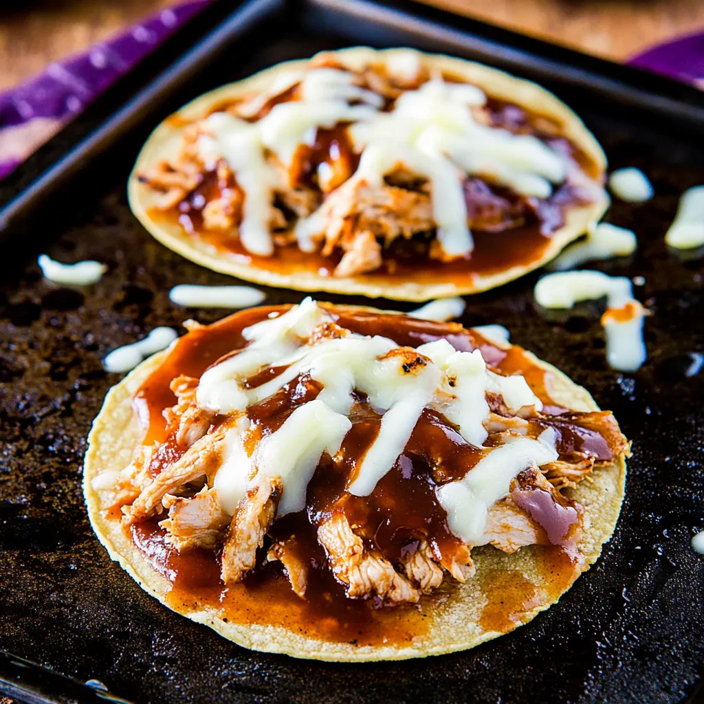 BBQ-Hähnchen-Tostadas – Knuspriger Genuss in 20 Minuten
