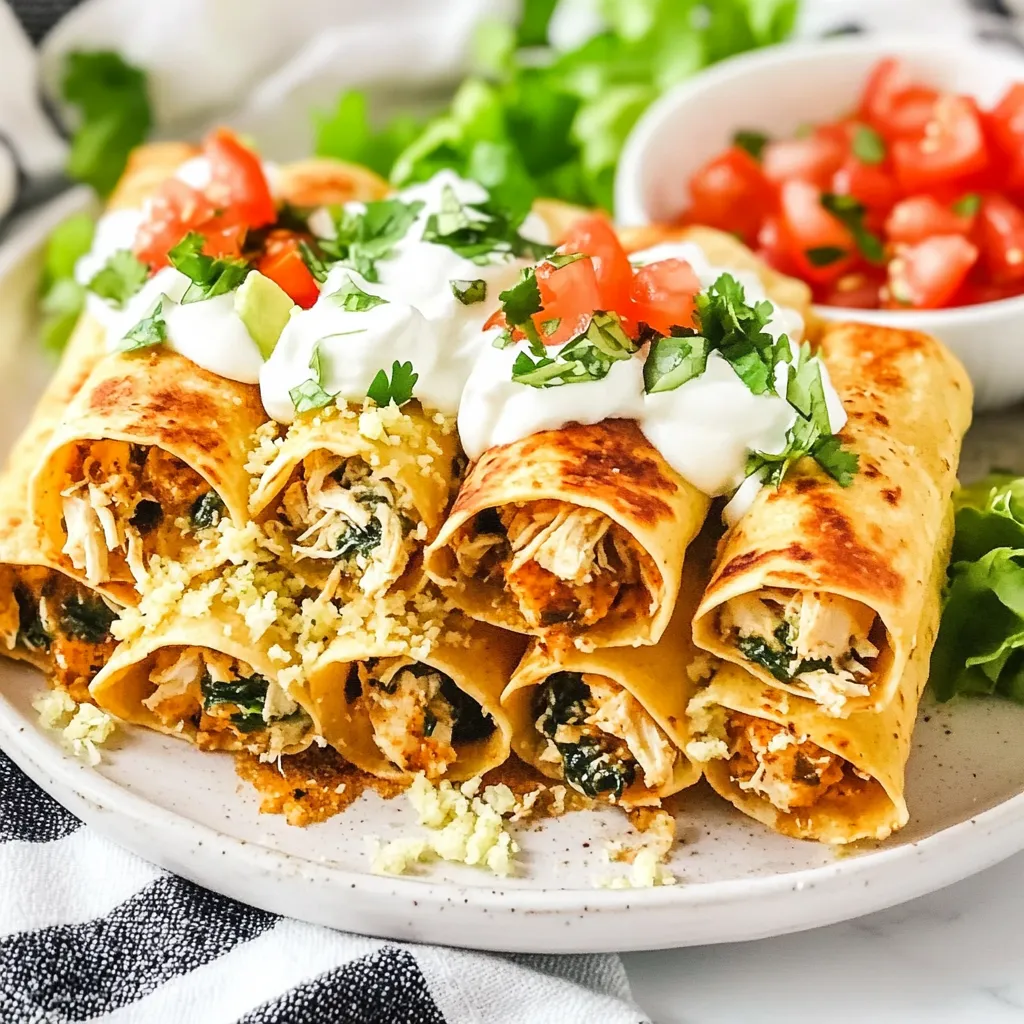 Knusprige Hähnchen-Taquitos – Original mexikanisches Rezept