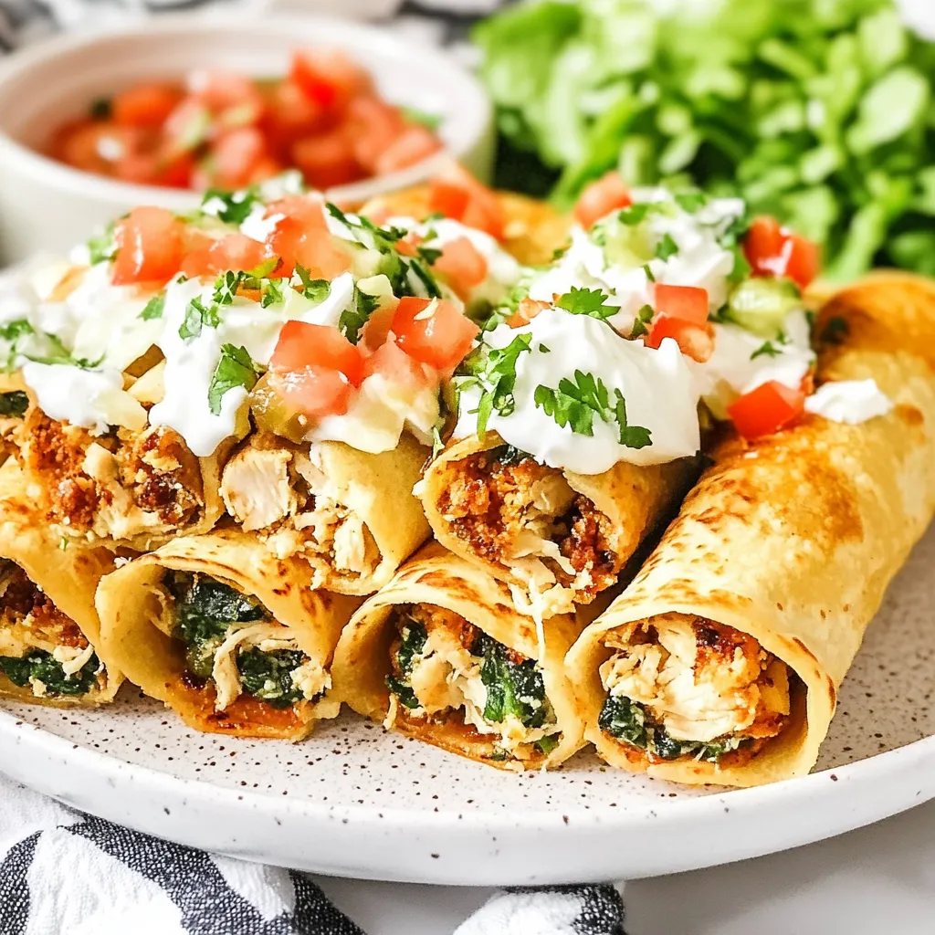 Knusprige Hähnchen-Taquitos – Original mexikanisches Rezept