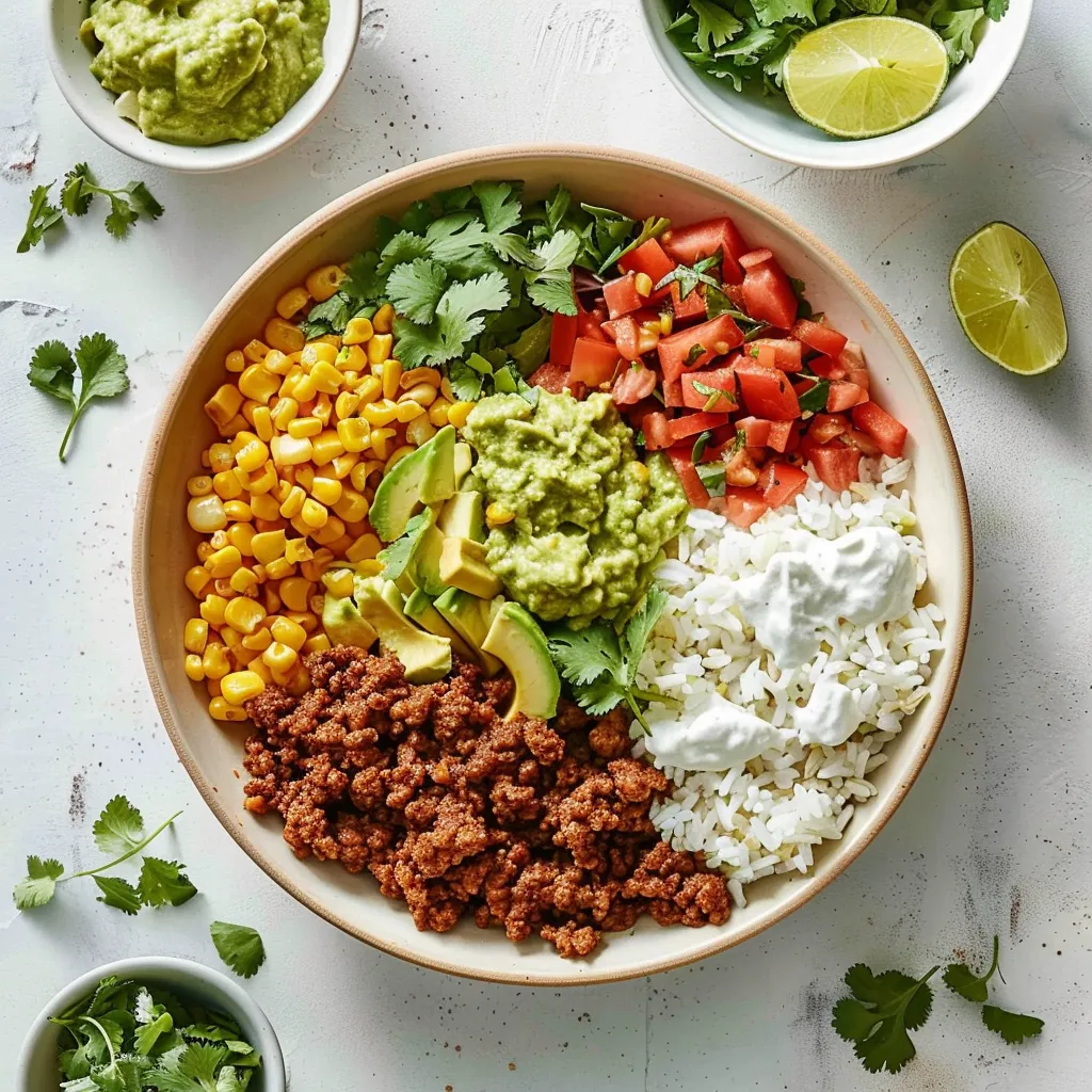 Gesunde Puten-Taco-Bowl (Healthy Turkey Taco Bowl)