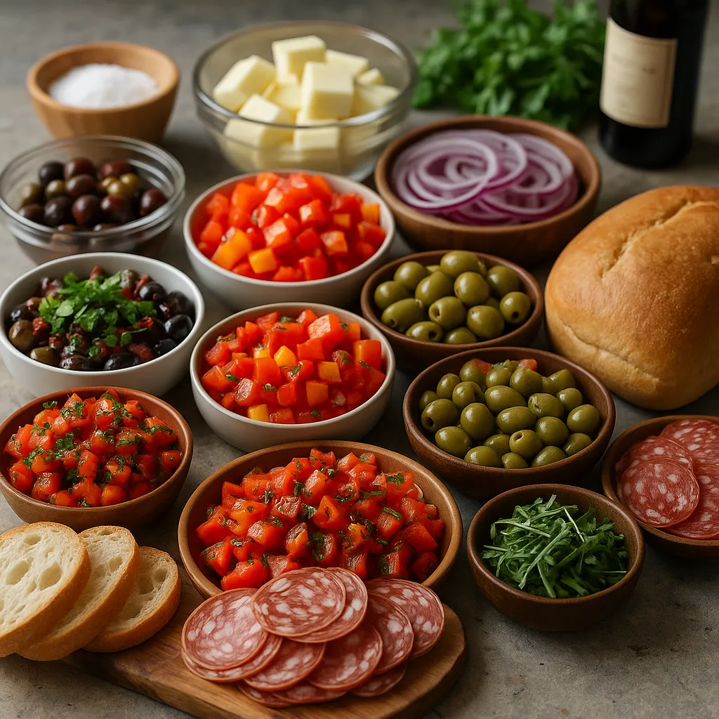Klassischer italienischer Muffuletta-Sandwich