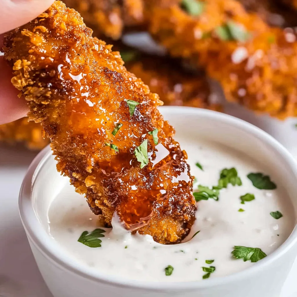 Hot Honey Chicken Tenders aus der Heißluftfritteuse