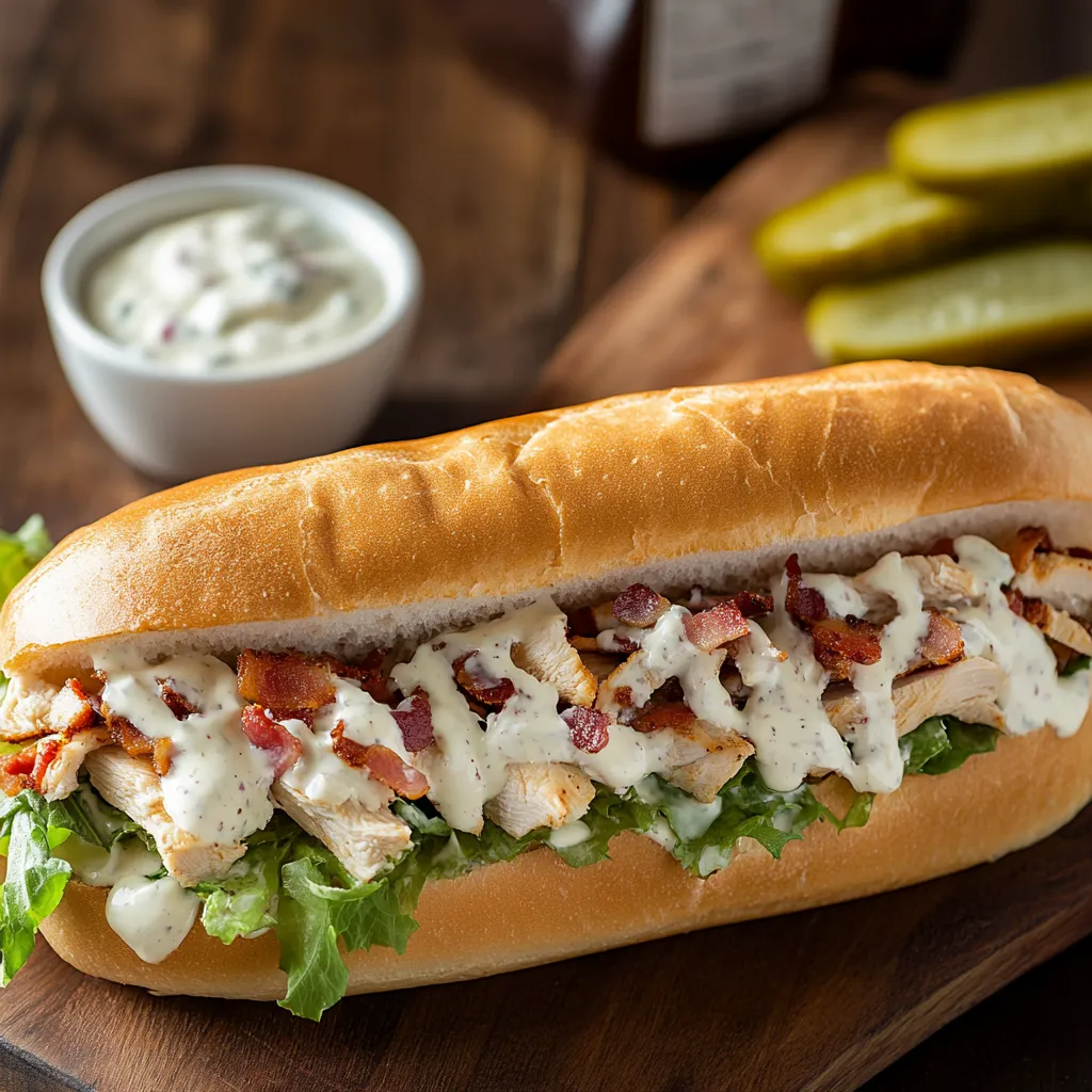Chopped Chicken Bacon Ranch Sub