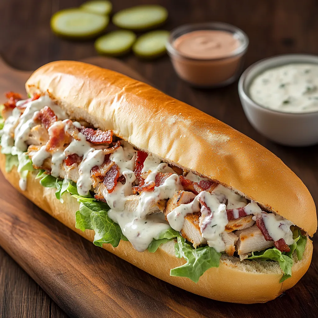 Chopped Chicken Bacon Ranch Sub