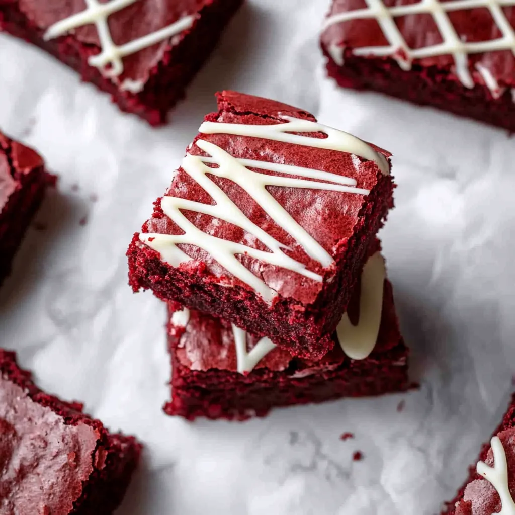 Fudgy Red Velvet Brownies