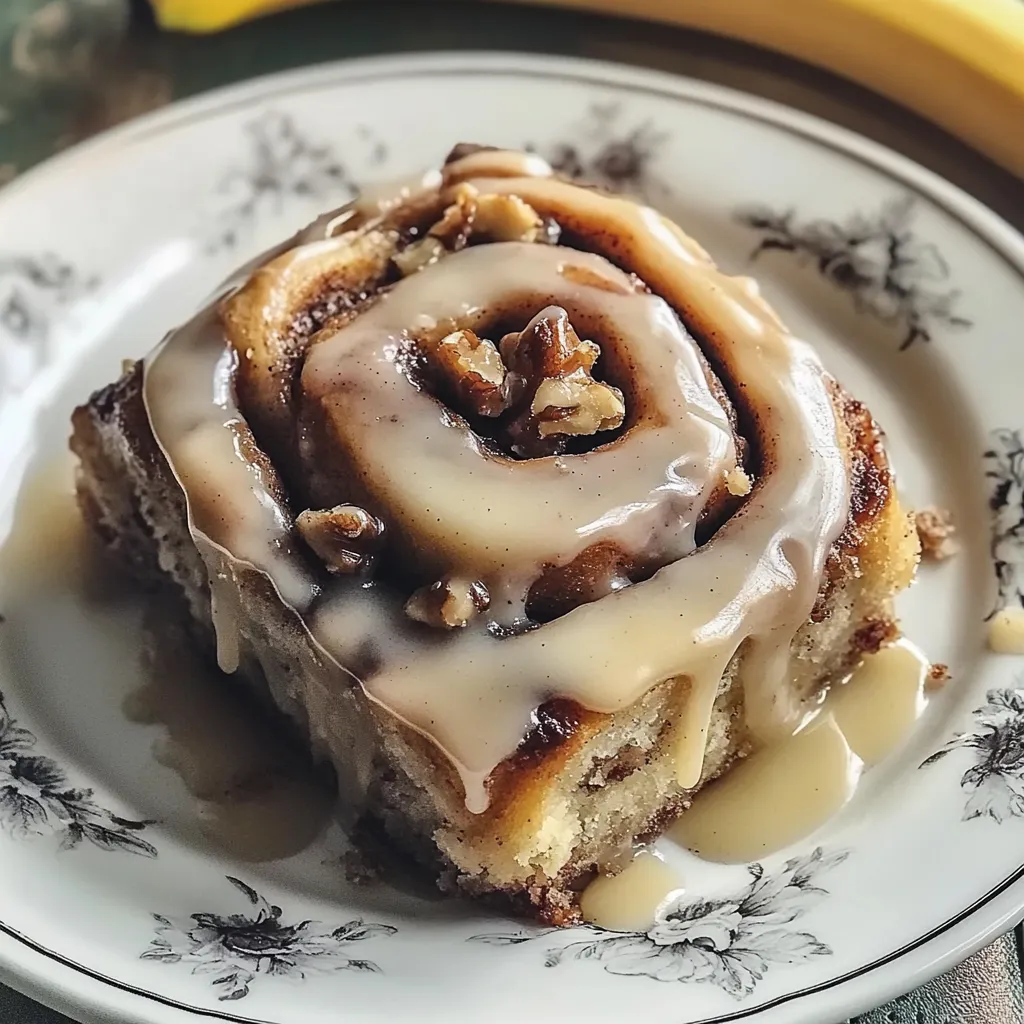 Bananenbrot-Zimtschnecken