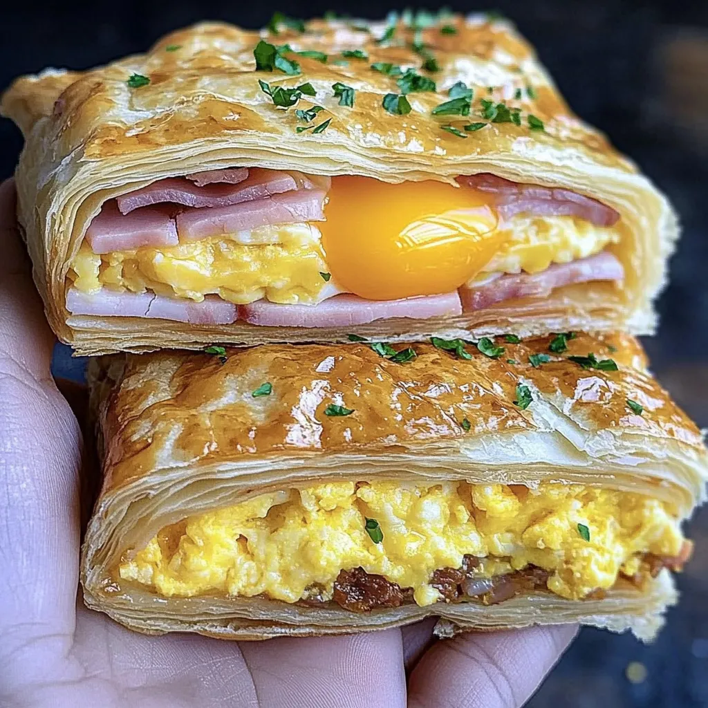 Herzhafte Frühstücks-Pop-Tarts mit Wurst, Bacon, Ei und Käse