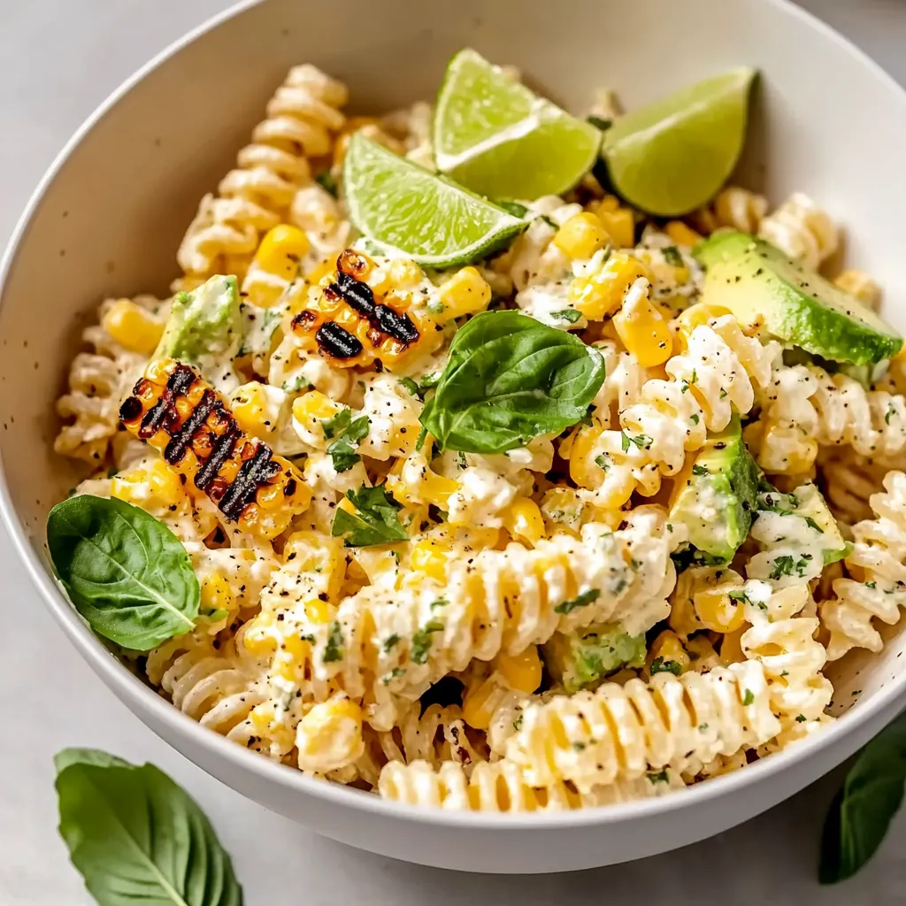 Cremiger Street-Corn-Nudelsalat