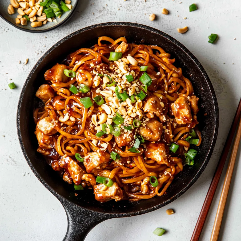 Kung Pao Chicken Nudeln
