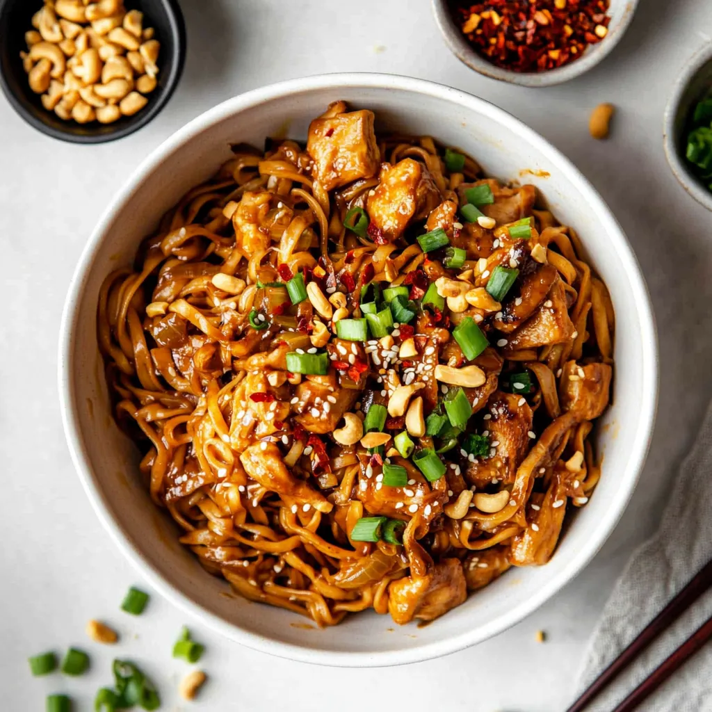 Kung Pao Chicken Nudeln