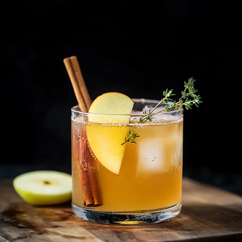 Herbstlicher Apfel-Cider-Bourbon-Cocktail