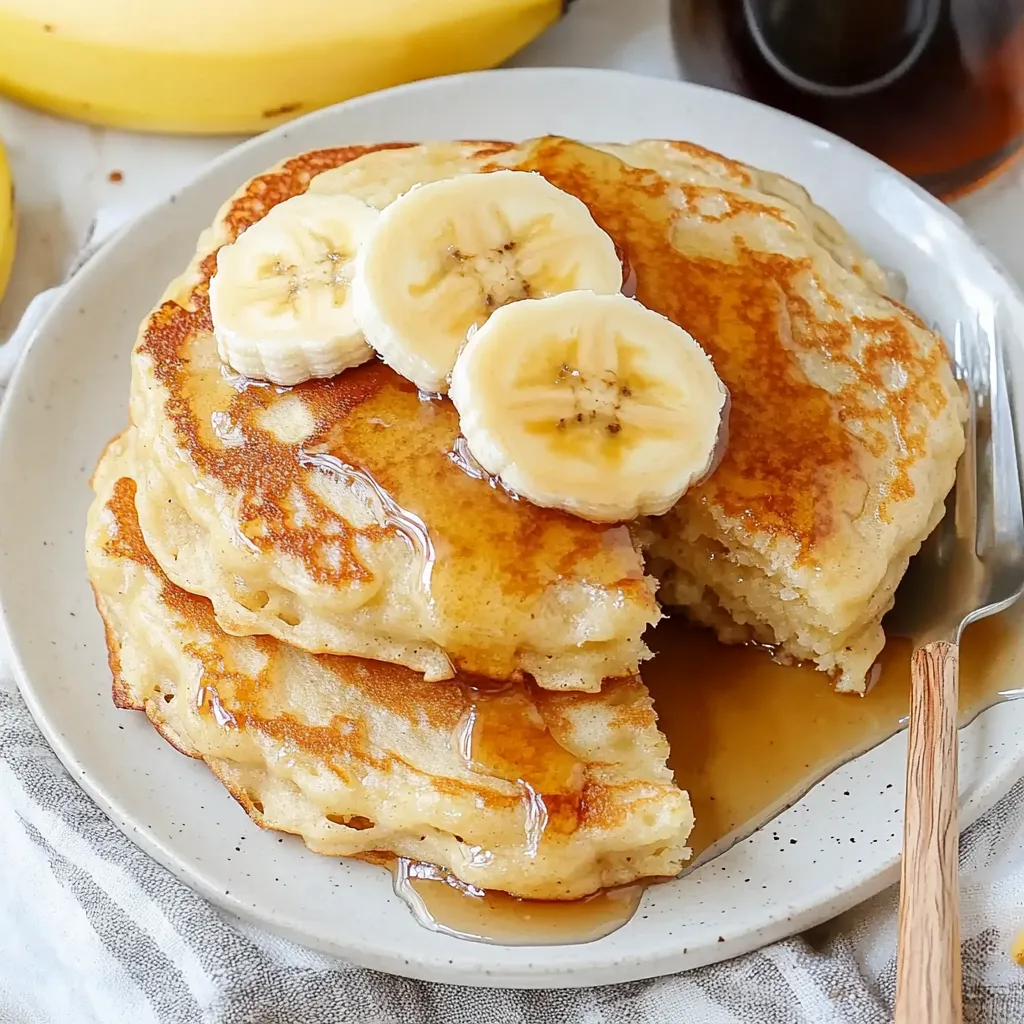 Brauner-Zucker-Bananen-Pfannkuchen