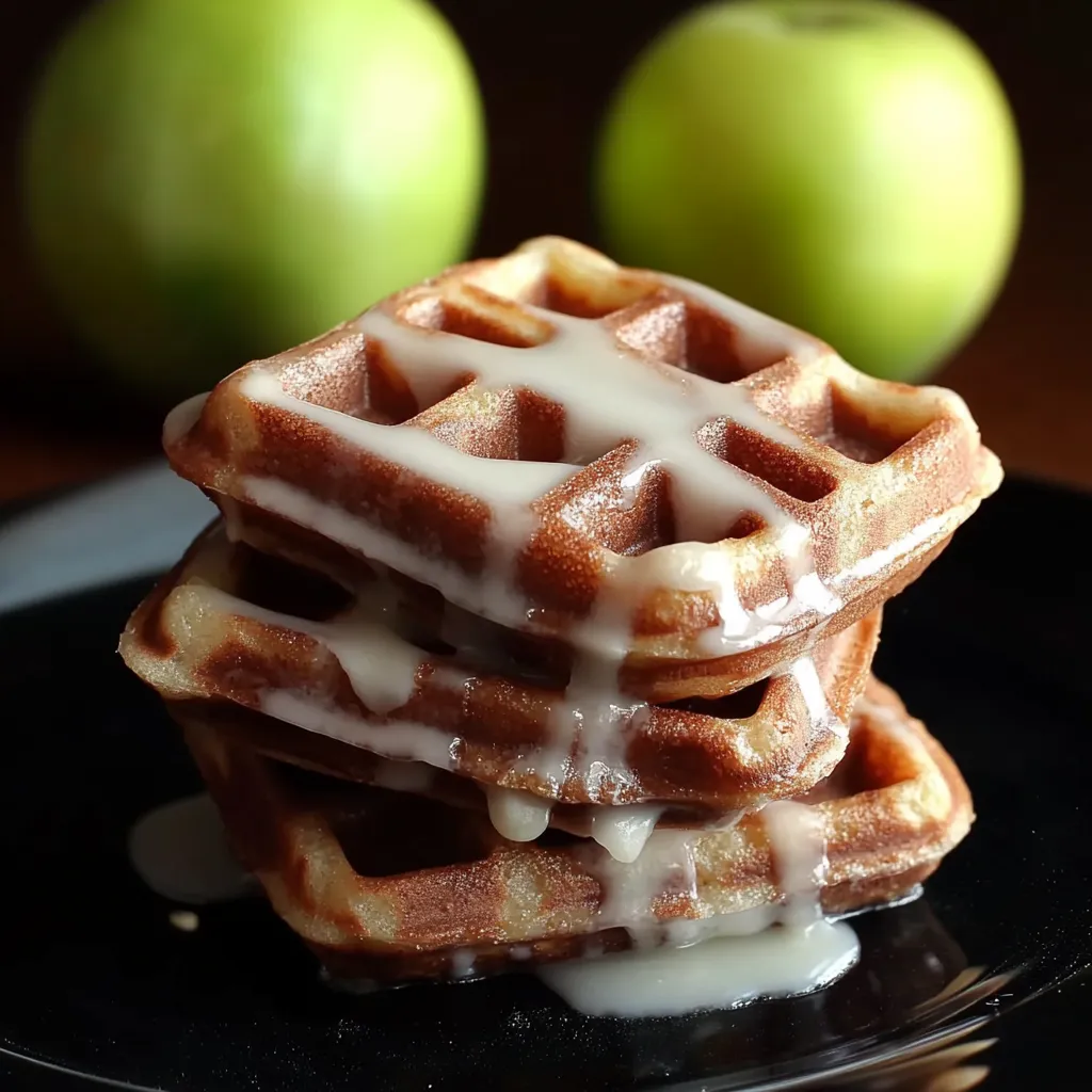 Apfel-Fritter-Waffel-Donuts Rezept