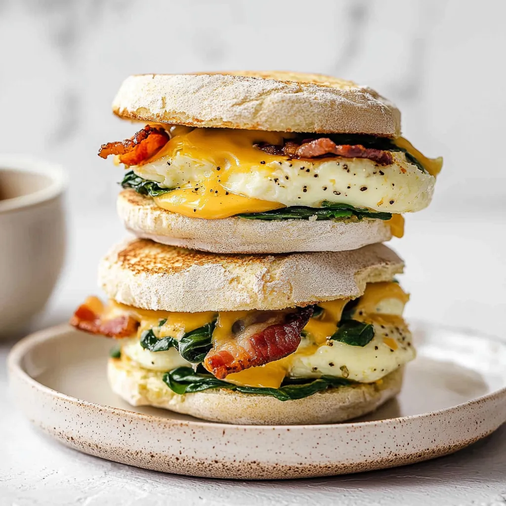 Meal Prep Frühstücks-Sandwiches