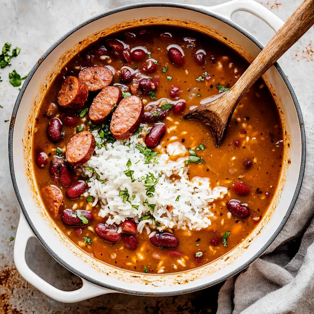 Louisianische Rote Bohnen mit Reis