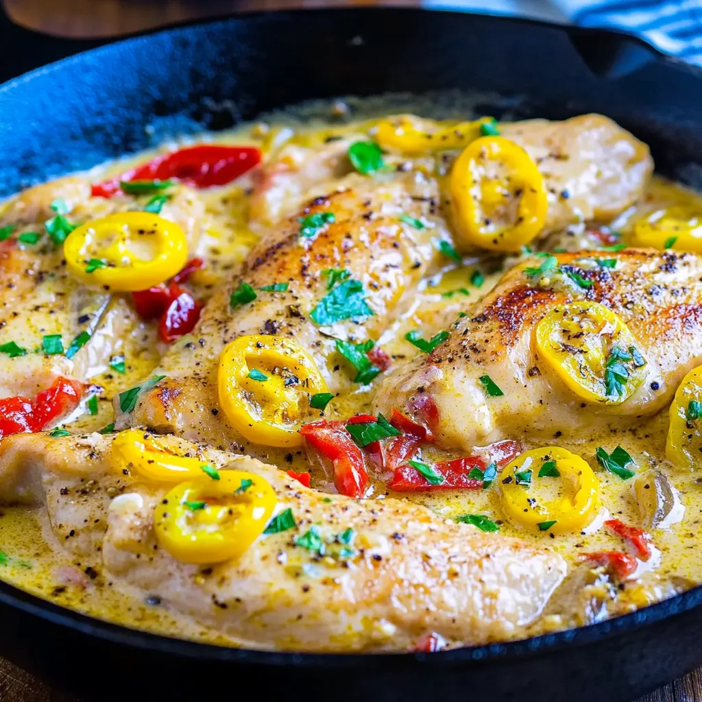 Cremiges Pepperoncini-Hähnchen