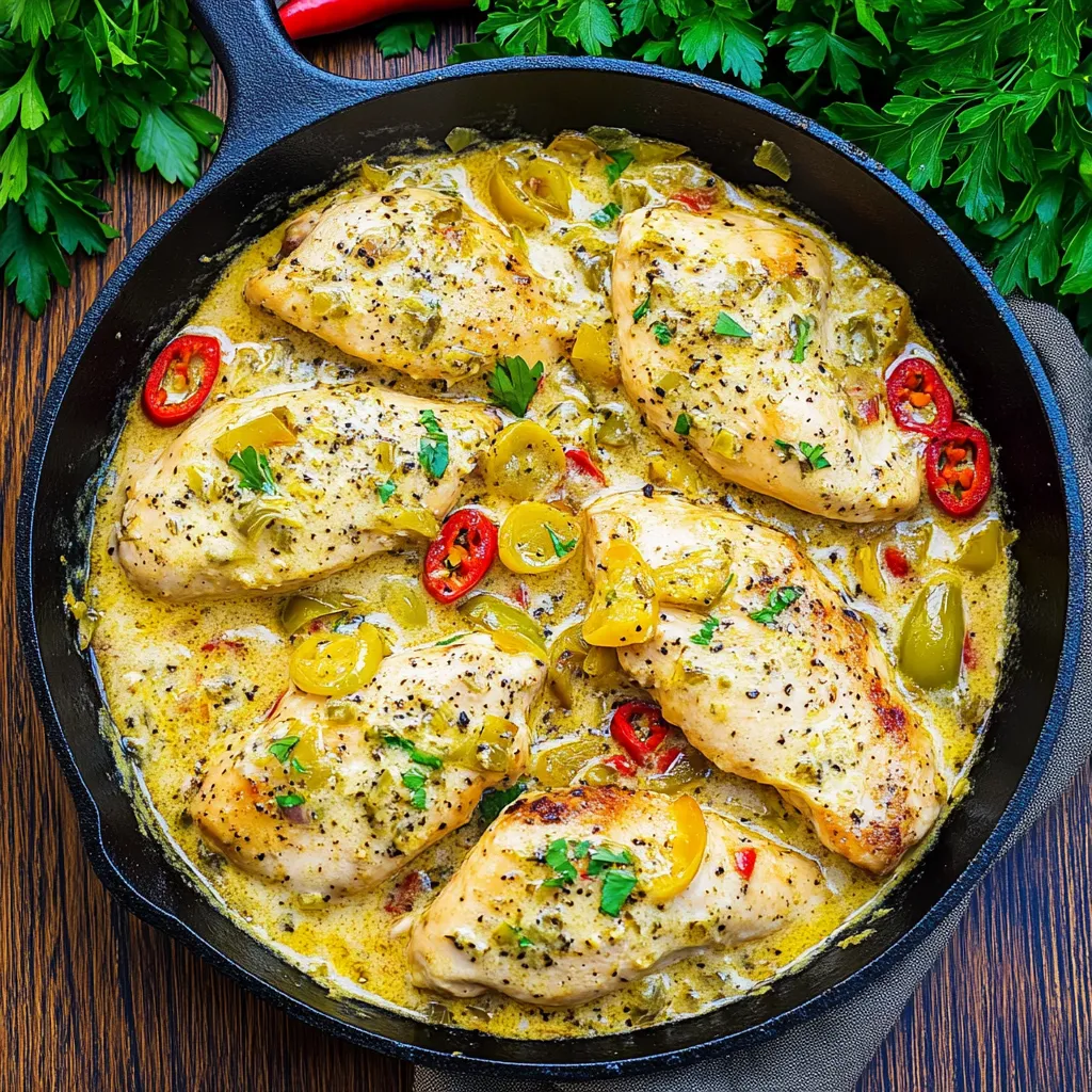 Cremiges Pepperoncini-Hähnchen