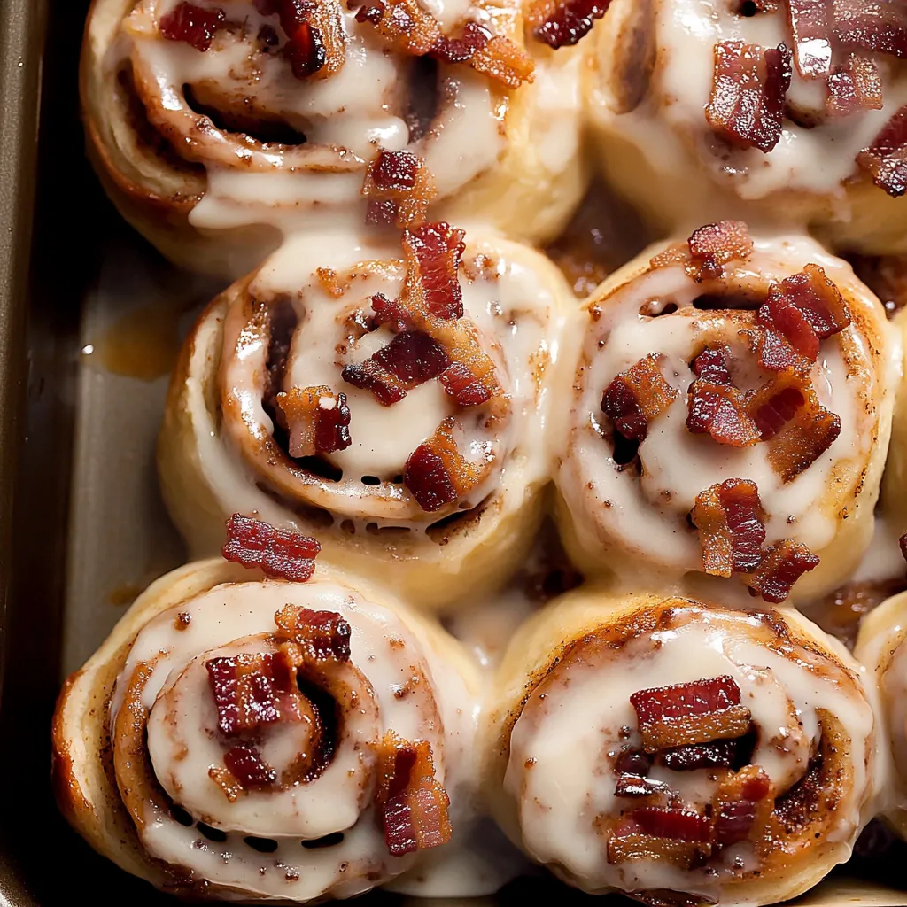 Bourbon Ahorn Bacon Zimtschnecken