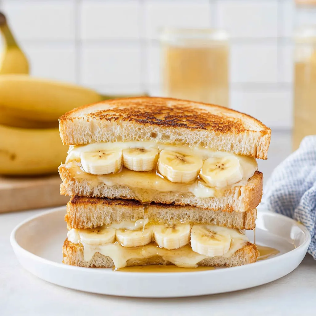 Honig-Bananen-Grilled-Cheese-Sandwich
