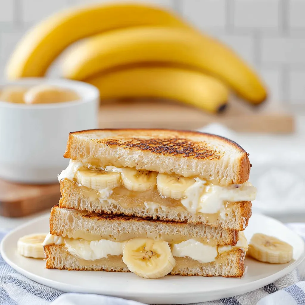 Honig-Bananen-Grilled-Cheese-Sandwich