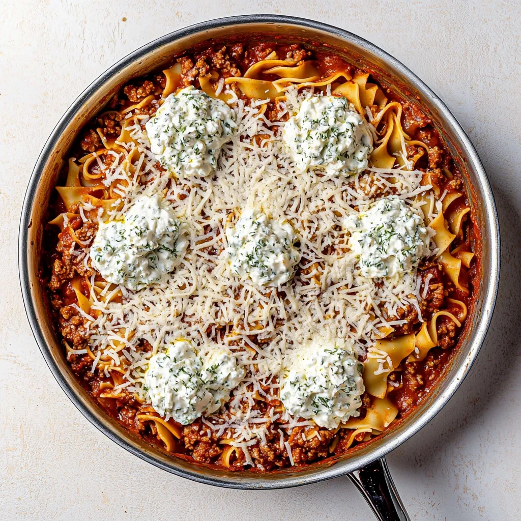 Pfannen-Lasagne mit Rinderhackfleisch
