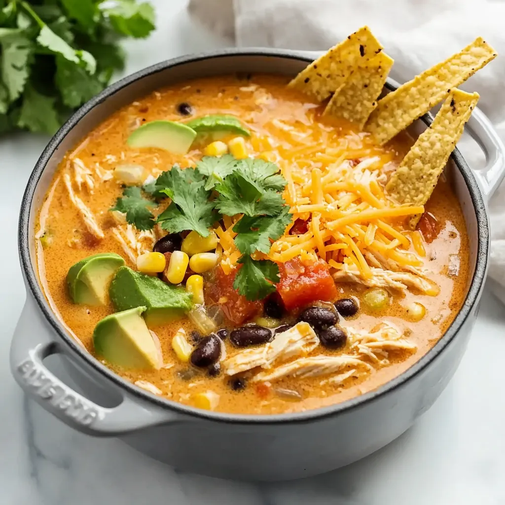 Cremige Chicken-Tortilla-Suppe