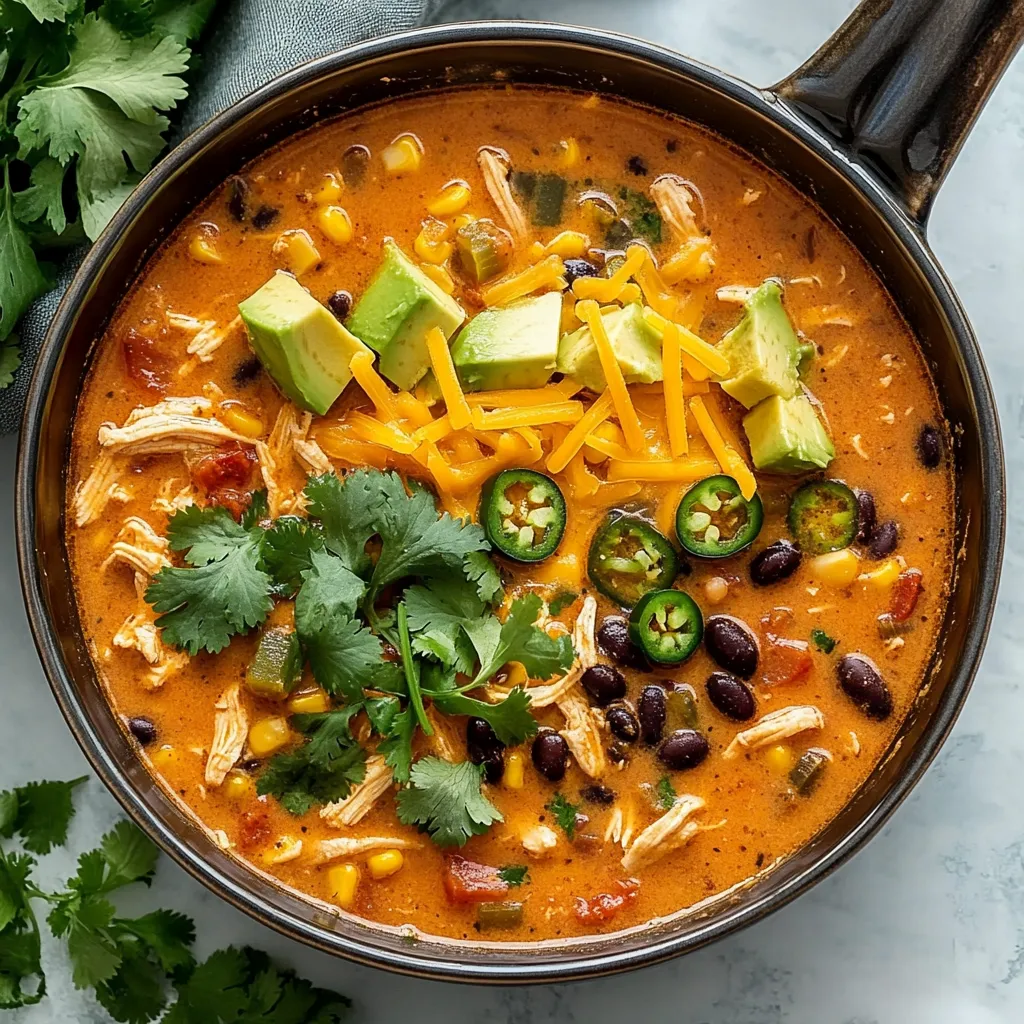 Cremige Chicken-Tortilla-Suppe