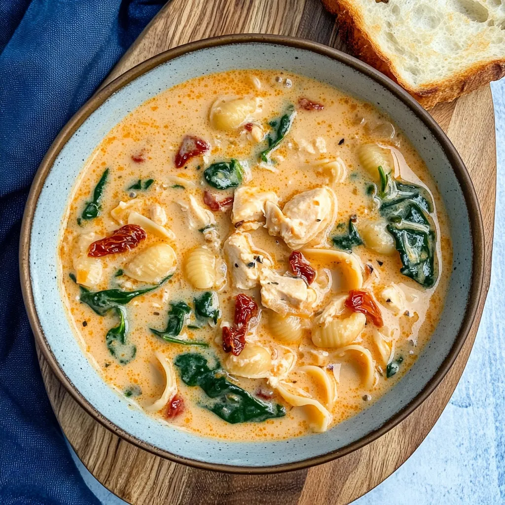 Verführerische Cremige Hähnchensuppe